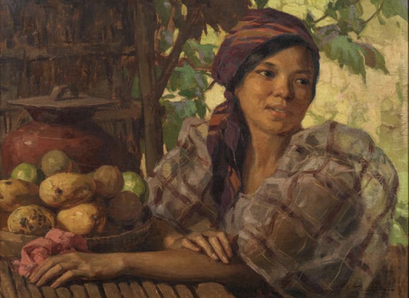 Filipino Woman by Fernando Amorsolo