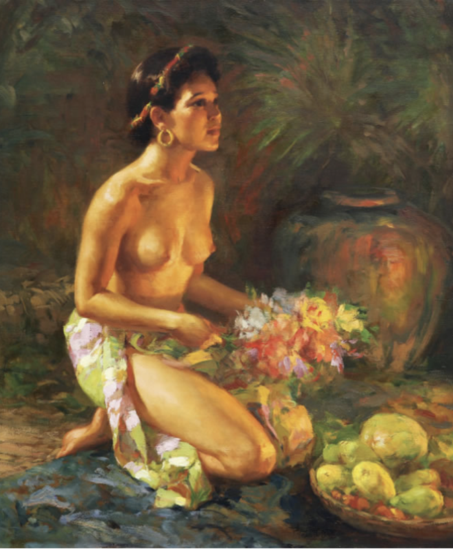 Nude Woman by Fernando Amorsolo