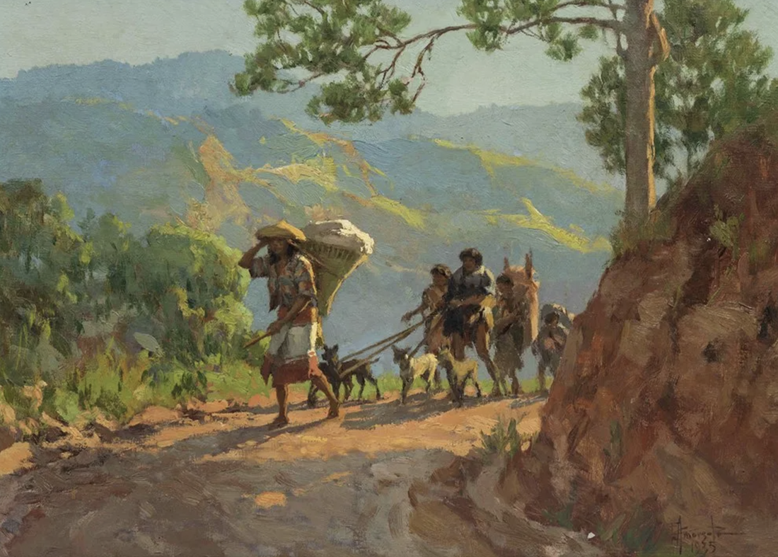 Returning Home by Fernando Amorsolo painted in 1935
